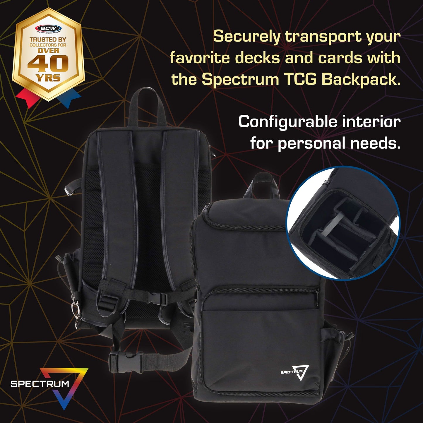 TCG Gaming Backpack - Black