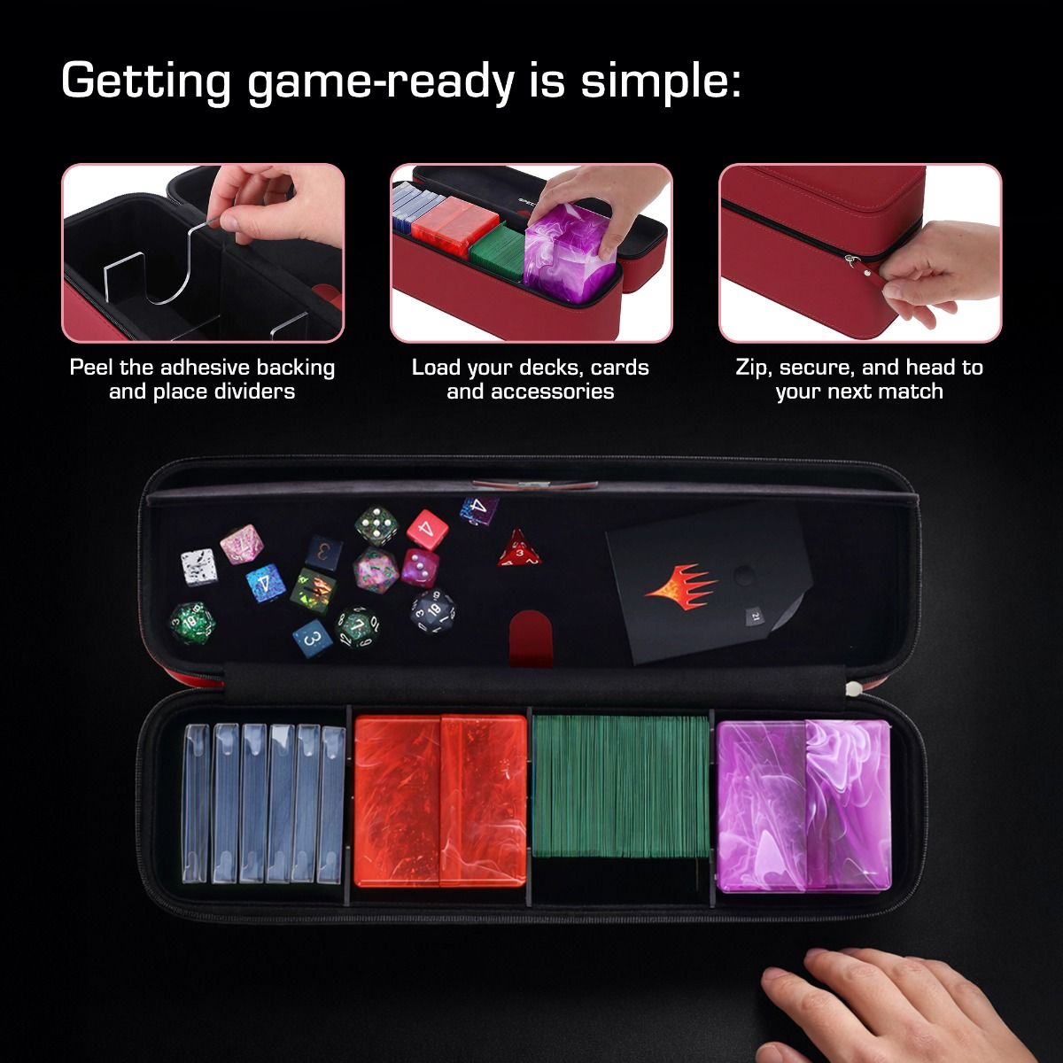 Prism Deck Case - Array- Red