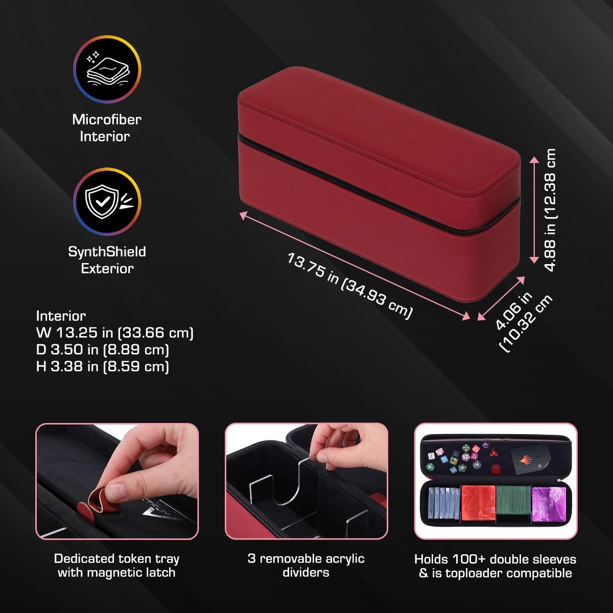 Prism Deck Case - Array- Red