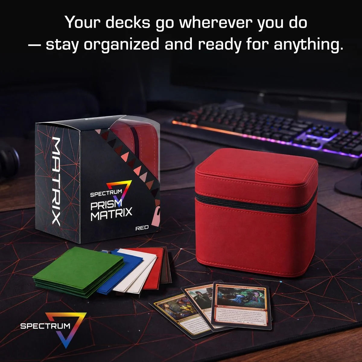 Prism Deck Case - Matrix - Red