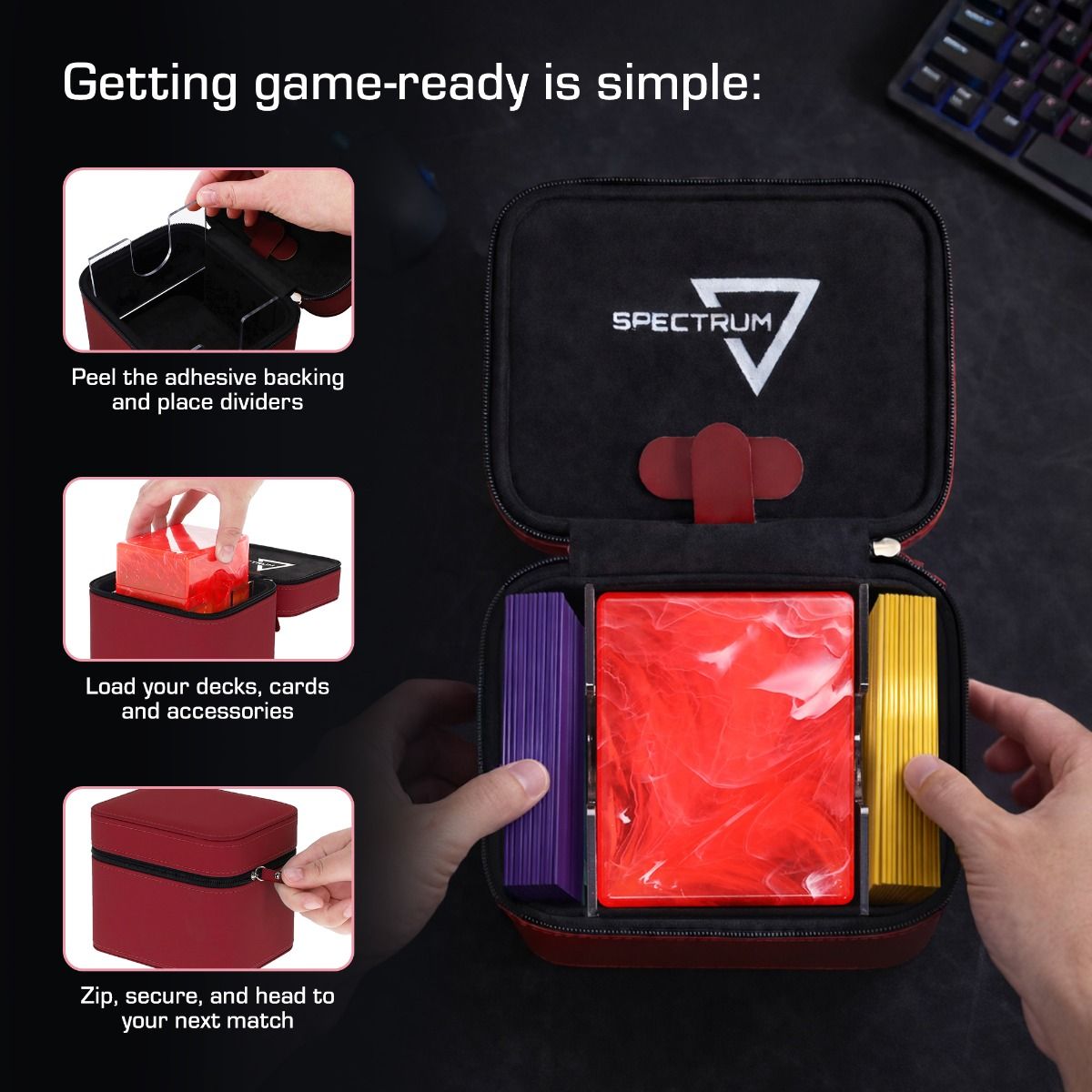 Prism Deck Case - Matrix - Red