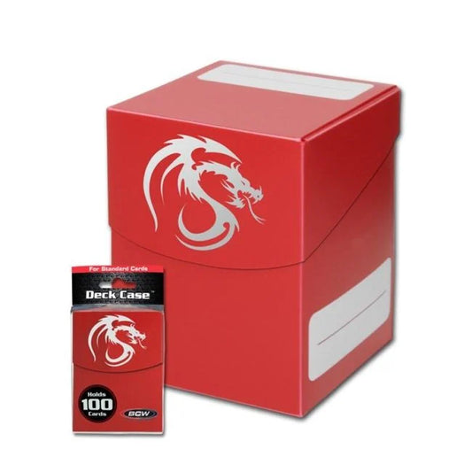 BCW Deck Large 100ct Case / Box - Red