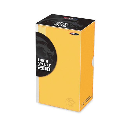 BCW Deck Vault - LX - 200 - Yellow