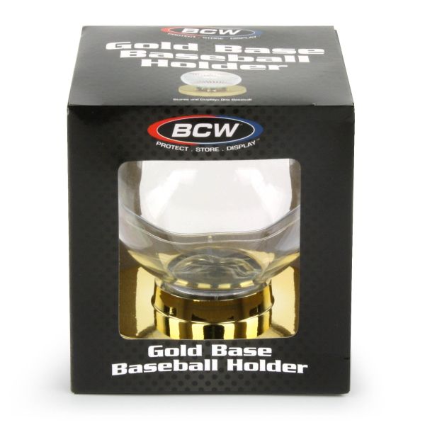 Gold Base Baseball Display Case / Holder  - BCW