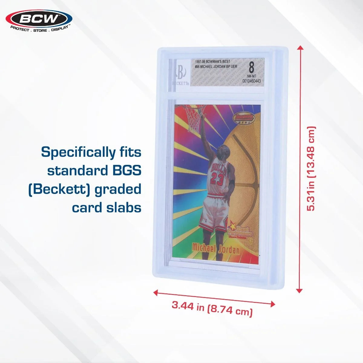 6 Pack of Slab Bumpers - BGS Beckett Card - Clear Translucent - BCW