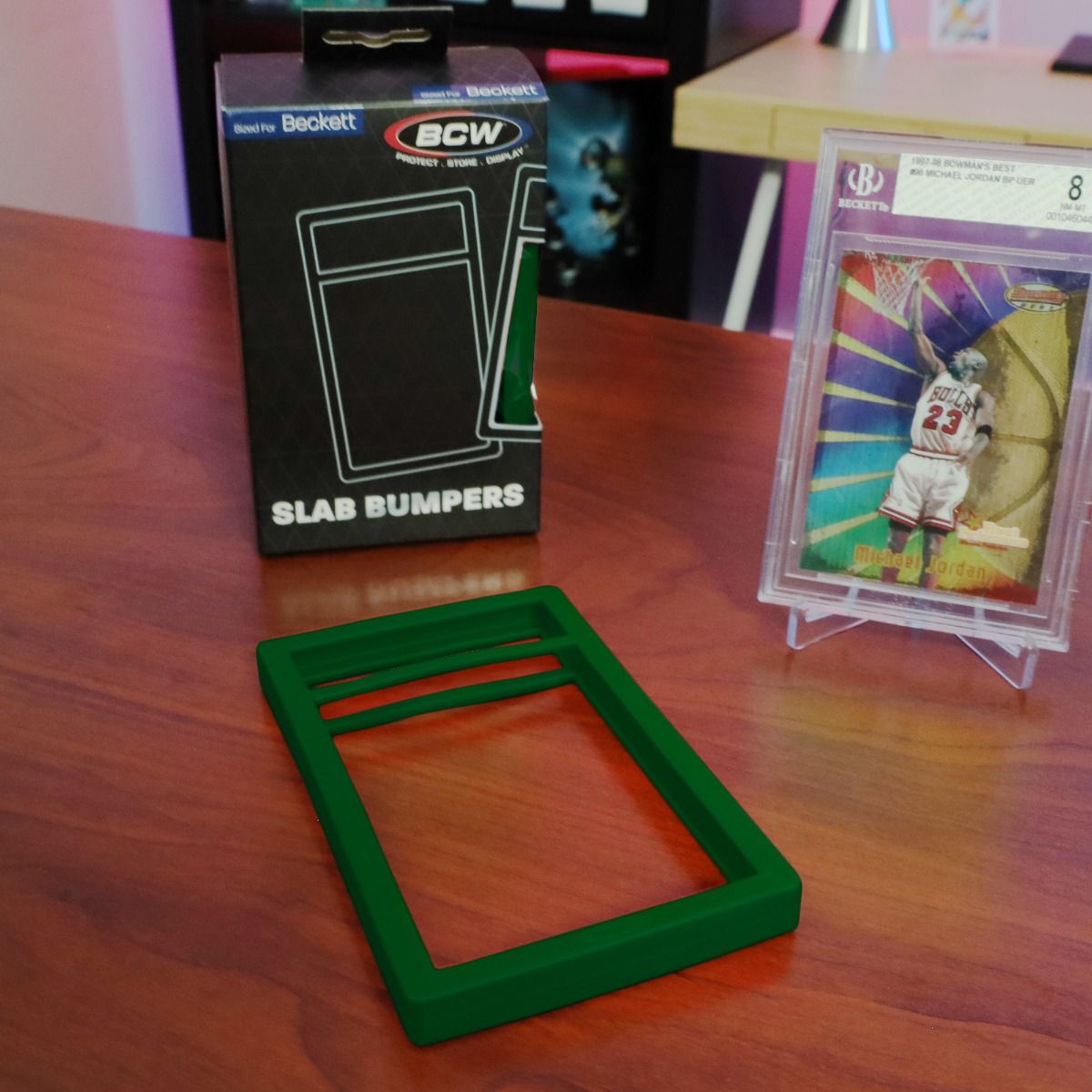 6 Pack of Slab Bumpers - BGS Beckett Card - Green - BCW