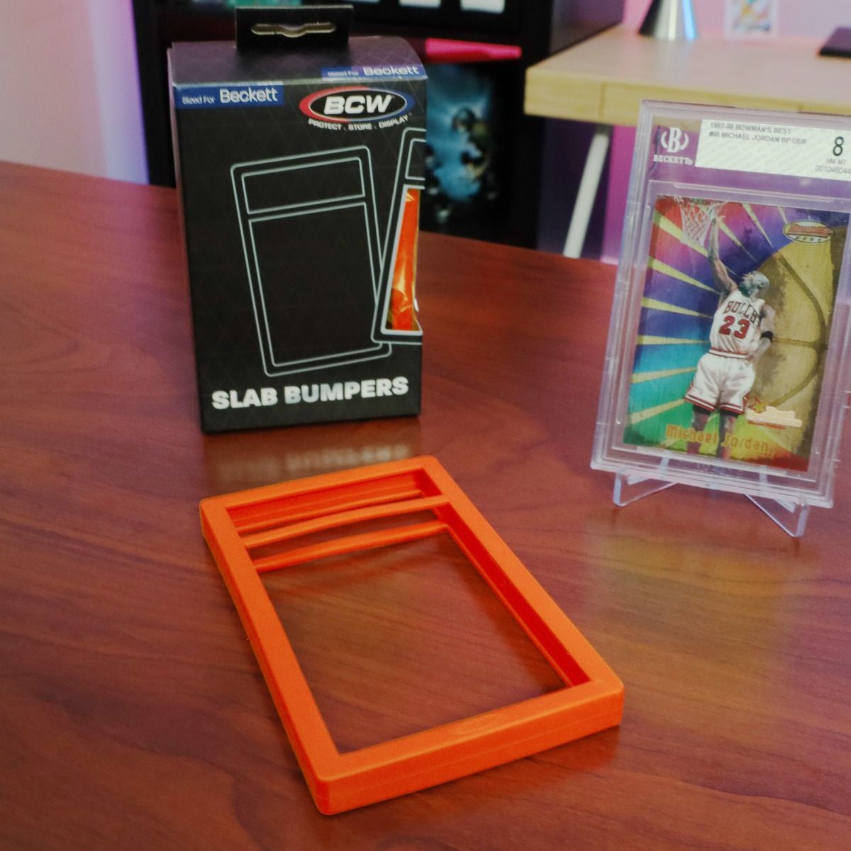 6 Pack of Slab Bumpers - BGS Beckett Card - Orange - BCW