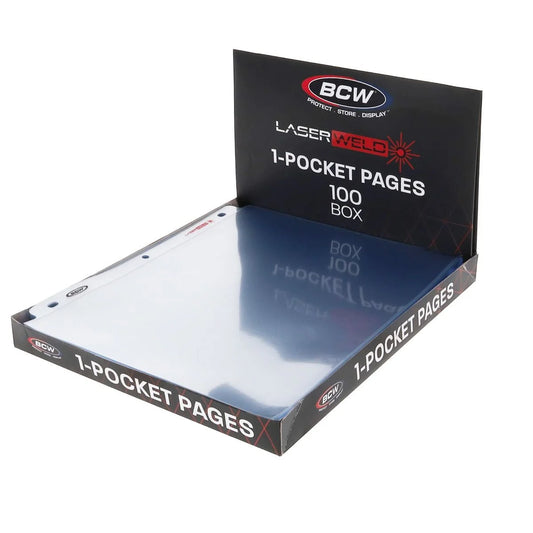 BCW LaserWeld® 1-Pocket Page - (100 CT. Pack)