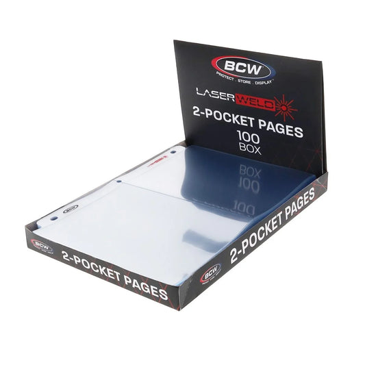 BCW LaserWeld® 2-Pocket Photo Page - (100 CT. Pack)