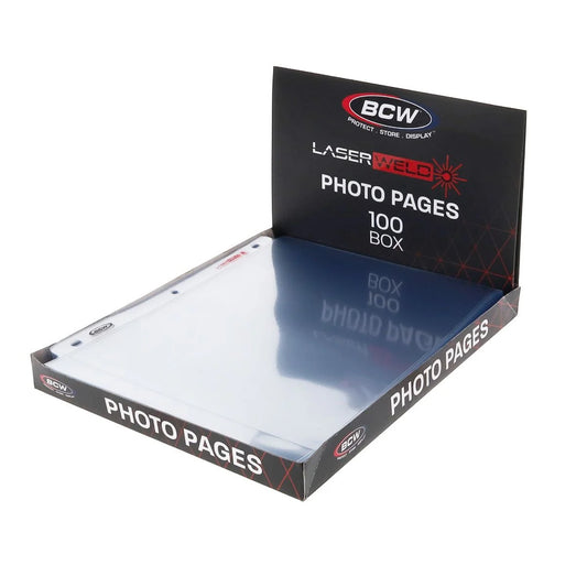 8x10 Photo Pages for 3 Ring Binders - 100 Pages  - BCW
