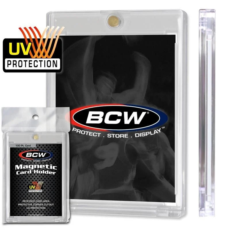 One Touch Magnetic Card Holders 100Pt - BCW