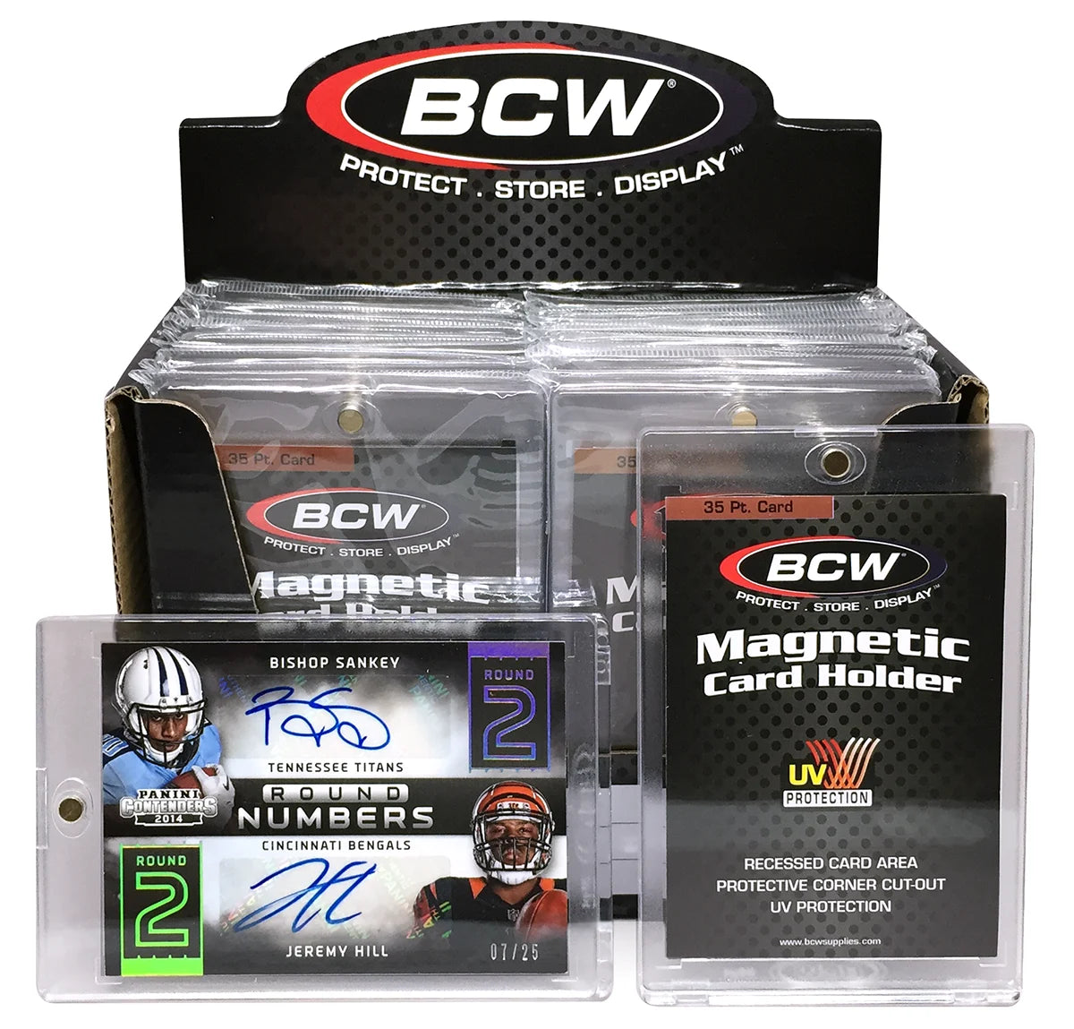 One Touch Magnetic Card Holders 35PT -  BCW
