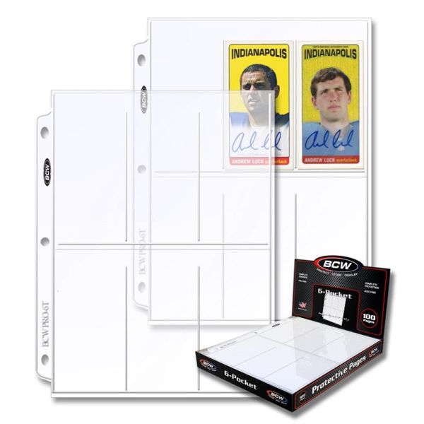 8x10 Photo Pocket Pages - For 3 Ring Binders - 100 Pages  - BCW