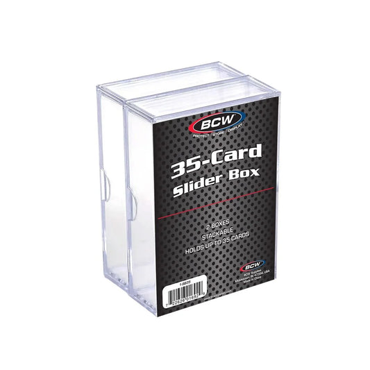 Slider Plastic Storage Box 35 card - 2 pack BCW