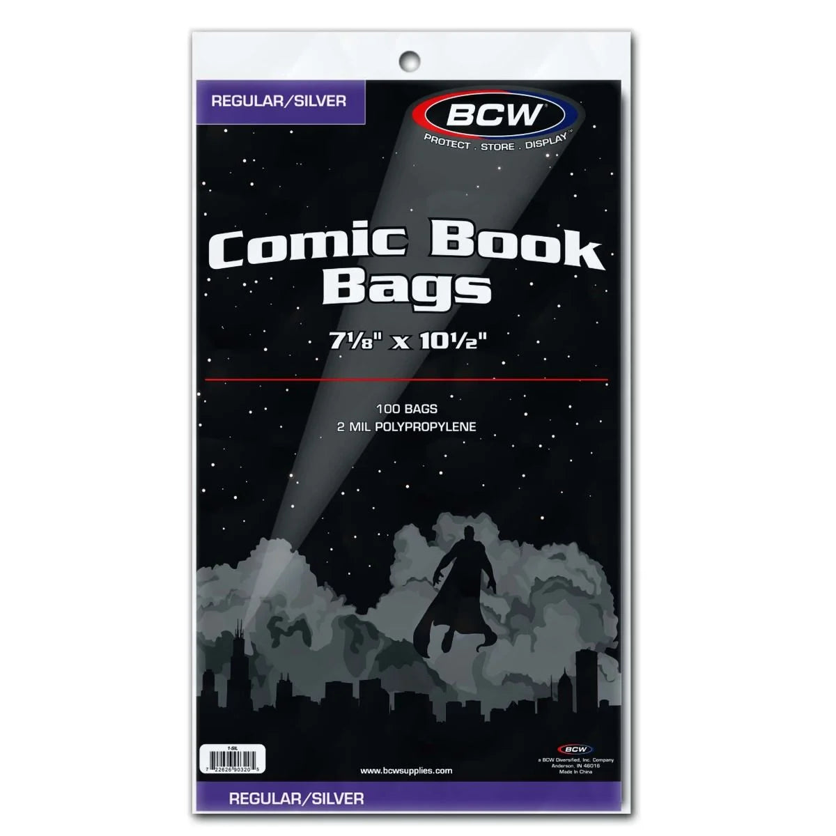 Silver AGE Comic Book Bags / Sleeves BCW - (100 pack)