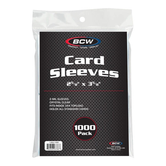 Soft Sleeves Standard 1000 pack -(AKA Penny Sleeves) BCW