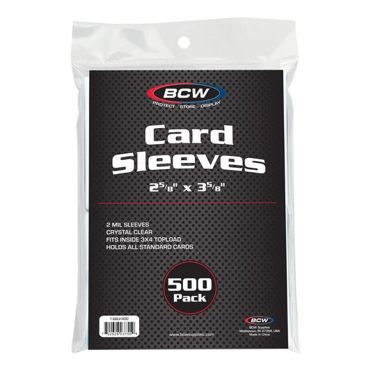 Soft Sleeves Standard 500 pack -(AKA Penny Sleeves) BCW