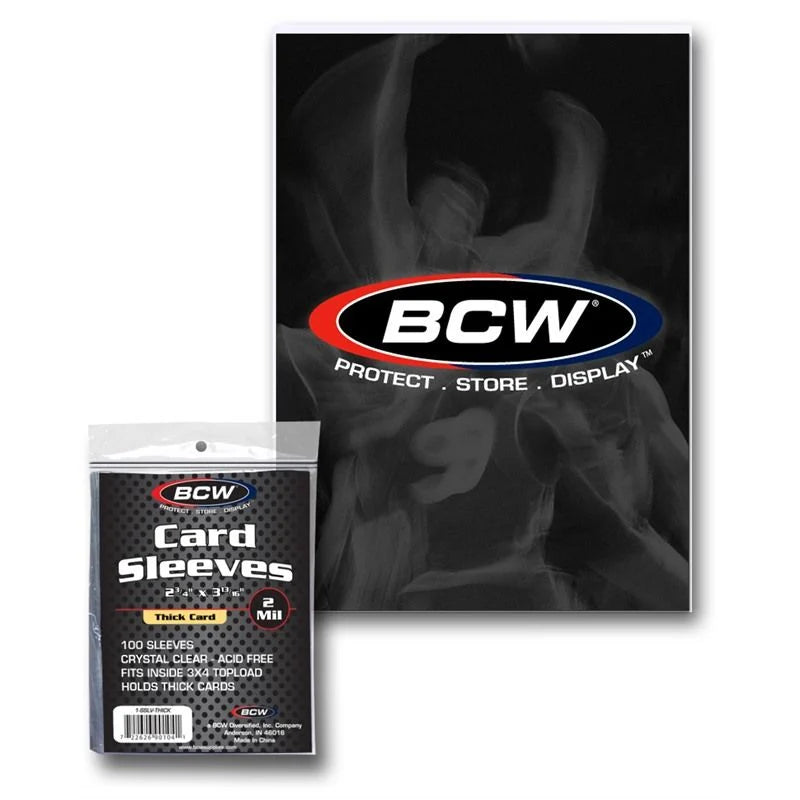 Soft Sleeves THICK 100 pack -(AKA Penny Sleeves) BCW