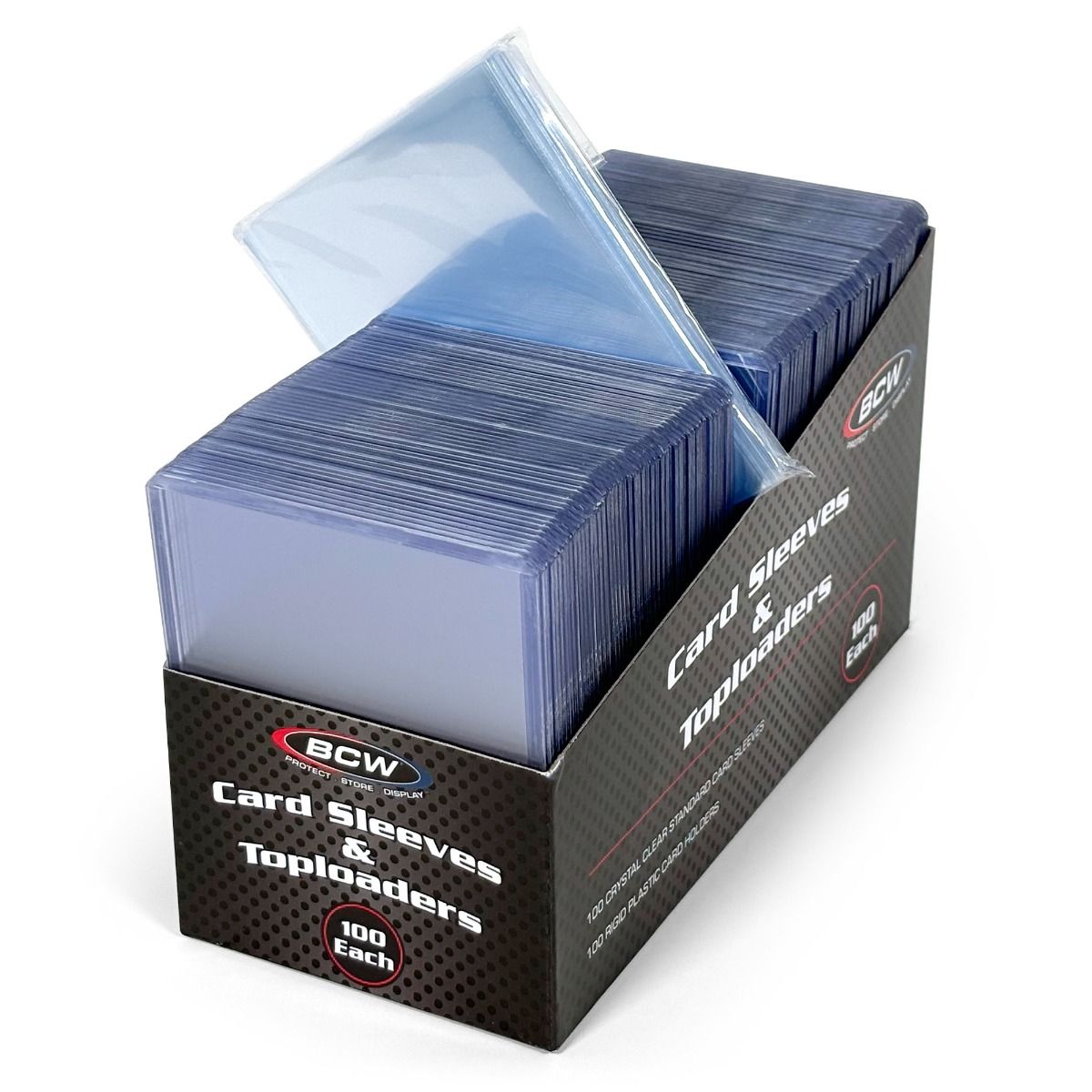 BCW 100 Count Card Sleeve and Toploader Combo Pack