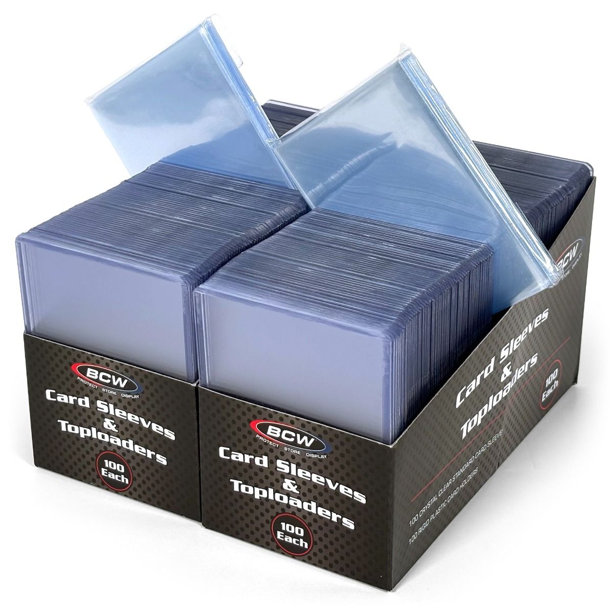 BCW 200 Count Card Sleeve and Toploader Combo Pack