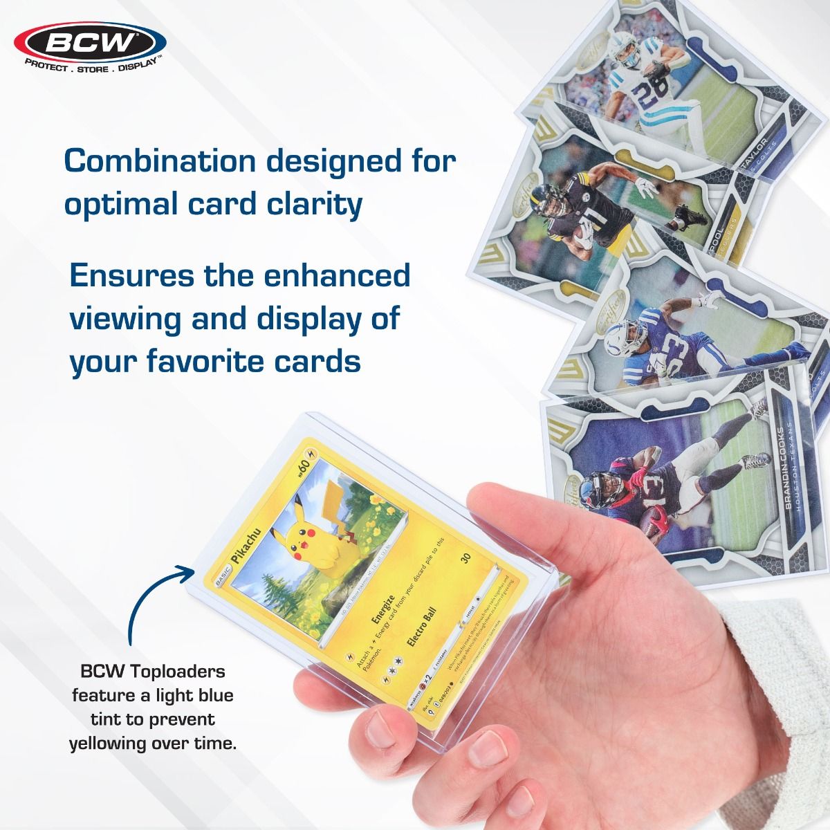 BCW 200 Count Card Sleeve and Toploader Combo Pack
