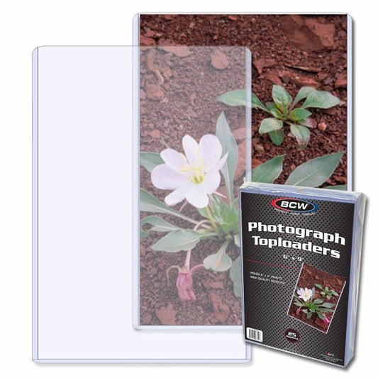 6x9 Photograph / Card Toploaders  - 25 Pack - BCW