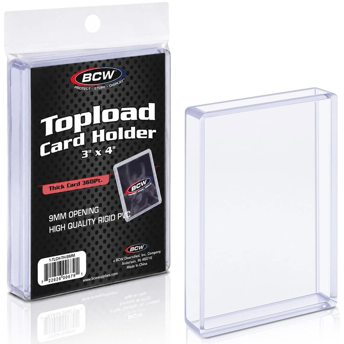 360pt Thick Card Toploaders  - Single - BCW - Top Loader