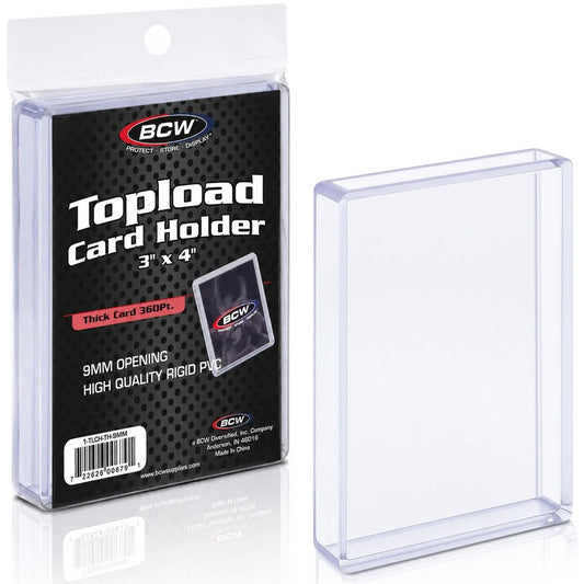 360pt Thick Card Toploaders  - Single - BCW - Top Loader