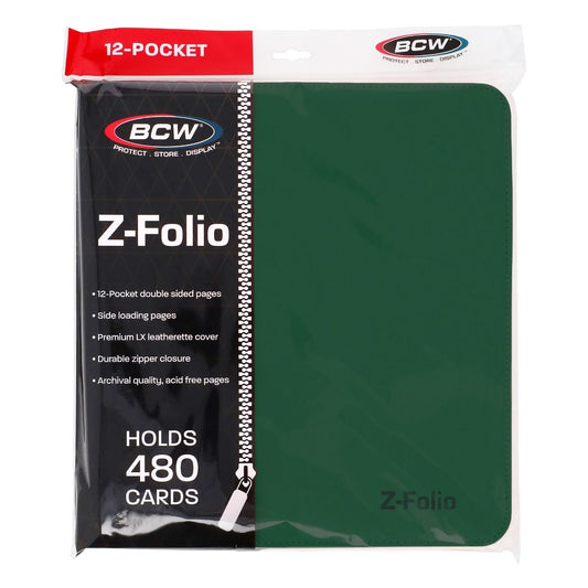 Z-Folio 12-Pocket LX Album BCW - Green