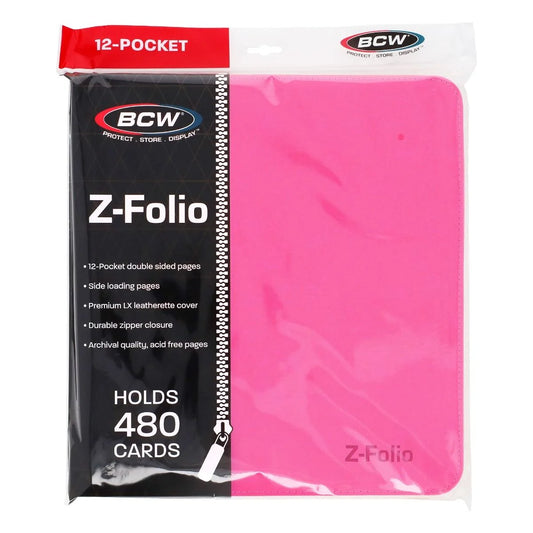 Z-Folio 12-Pocket LX Album BCW - Pink