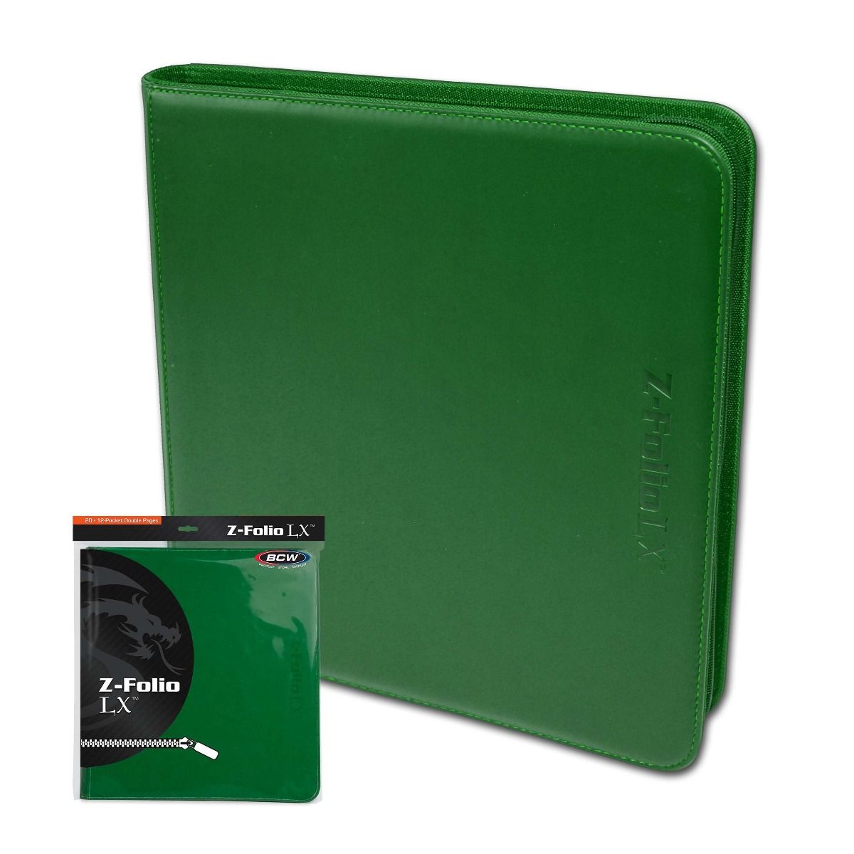 Z-Folio 12-Pocket LX Album BCW - Green