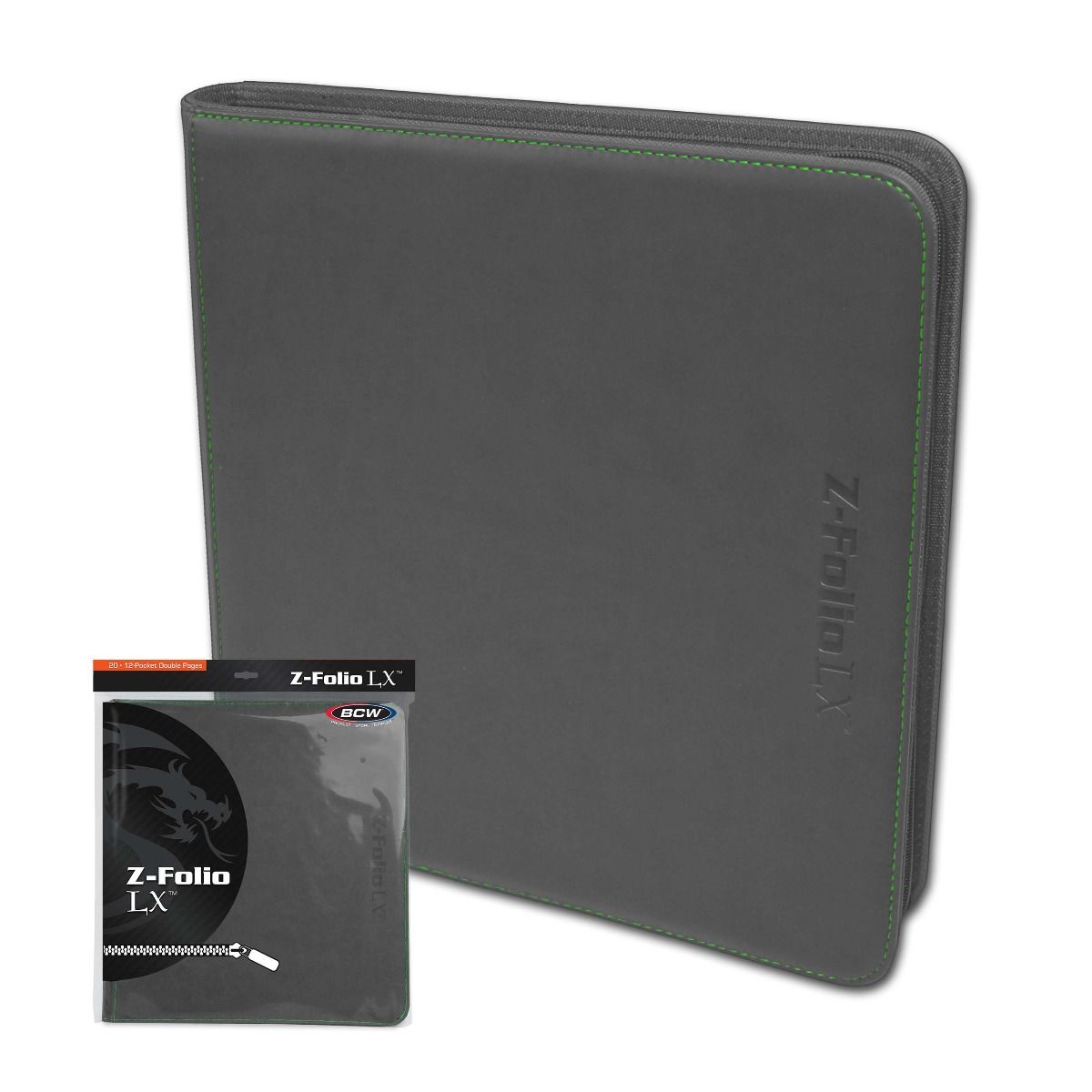 Z-Folio 12-Pocket LX Album - BCW - Gray /  Grey