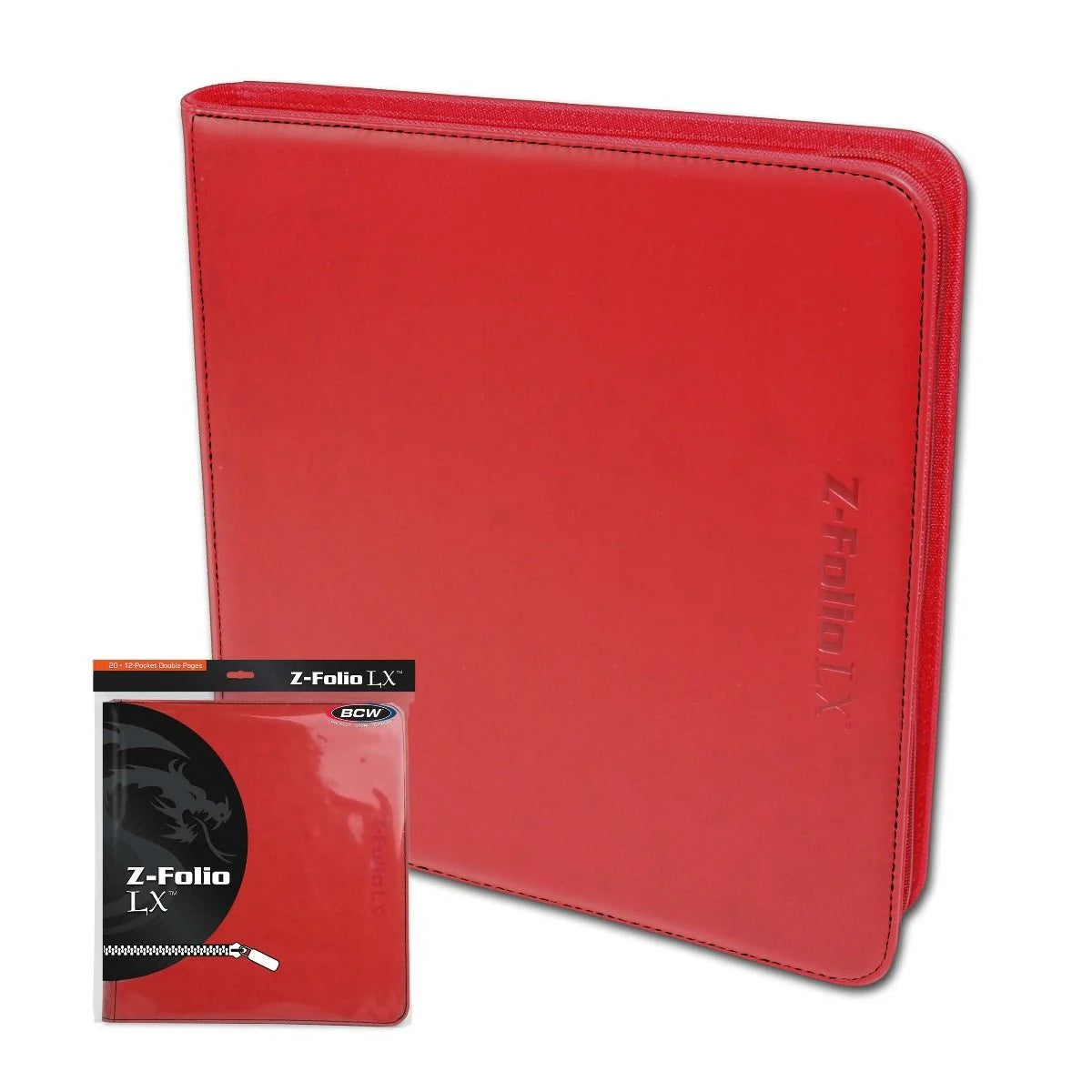 Z-Folio 12-Pocket LX Album BCW - Red