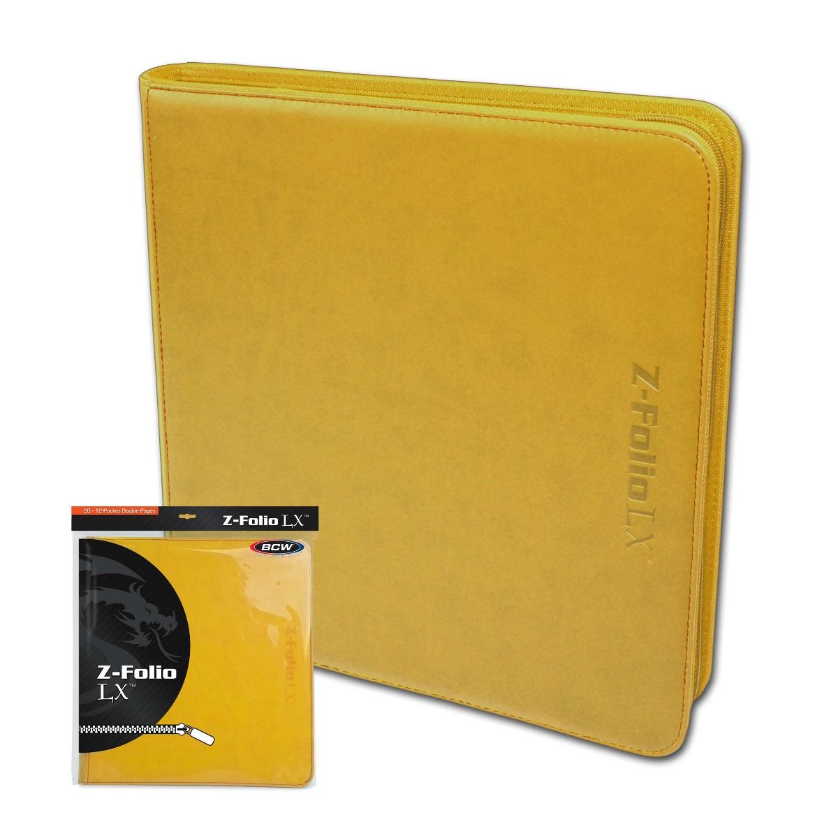 Z-Folio 12-Pocket LX Album - BCW - Yellow