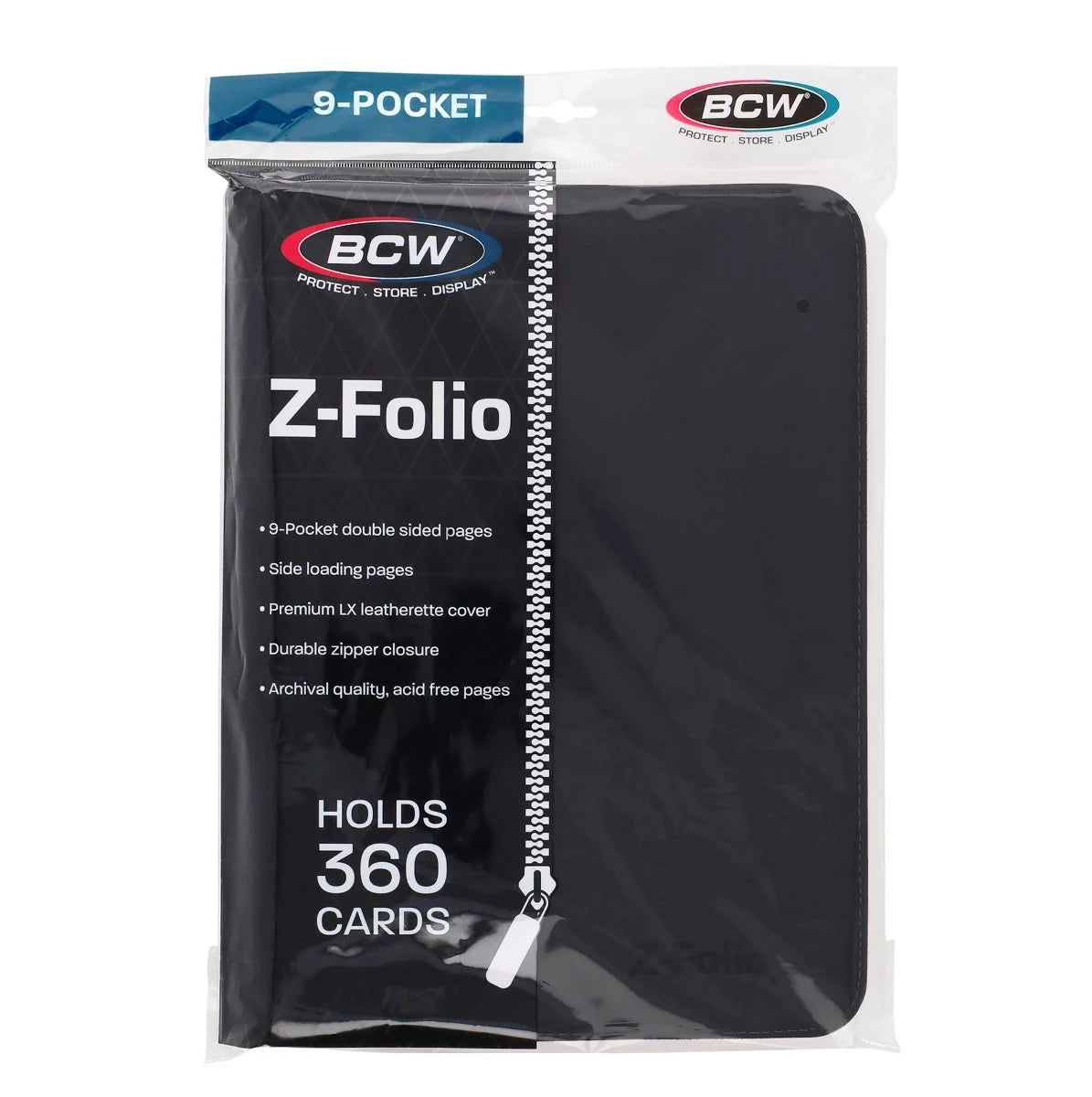 Z-Folio 9-Pocket LX Album - Black BCW Binder