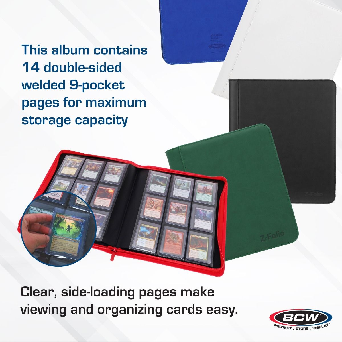 test** Do not buy ** Z-Folio 9-Pocket LX Top Loader Binder  - Pick your Color Toploader - BCW