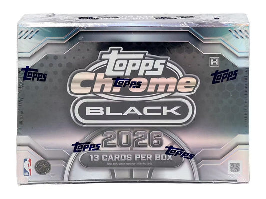 2025-26 NBA Topps Chrome Black Basketball Hobby Box