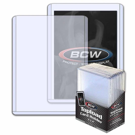 Case of 1000 - BCW - 108pt  Card Toploaders