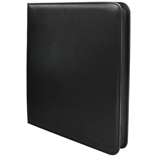 Ultra Pro - VIVID Black  12 Pocket zippered Pro-Binder - Holds 480 Cards