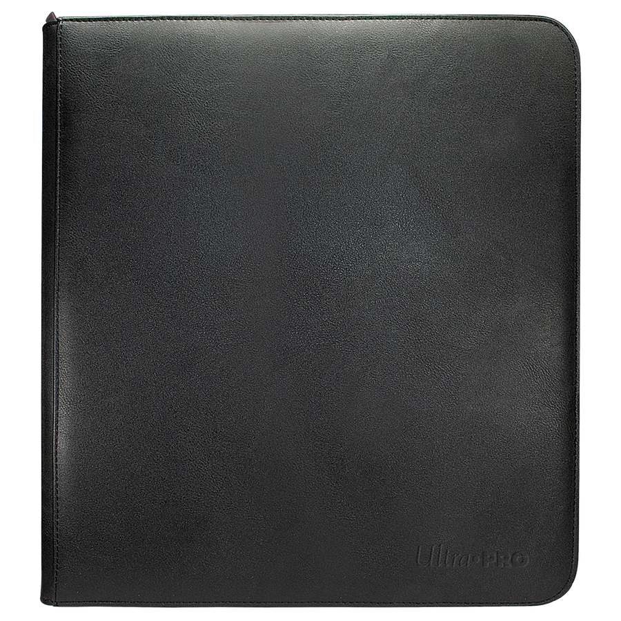 Ultra Pro - VIVID Black  12 Pocket zippered Pro-Binder - Holds 480 Cards