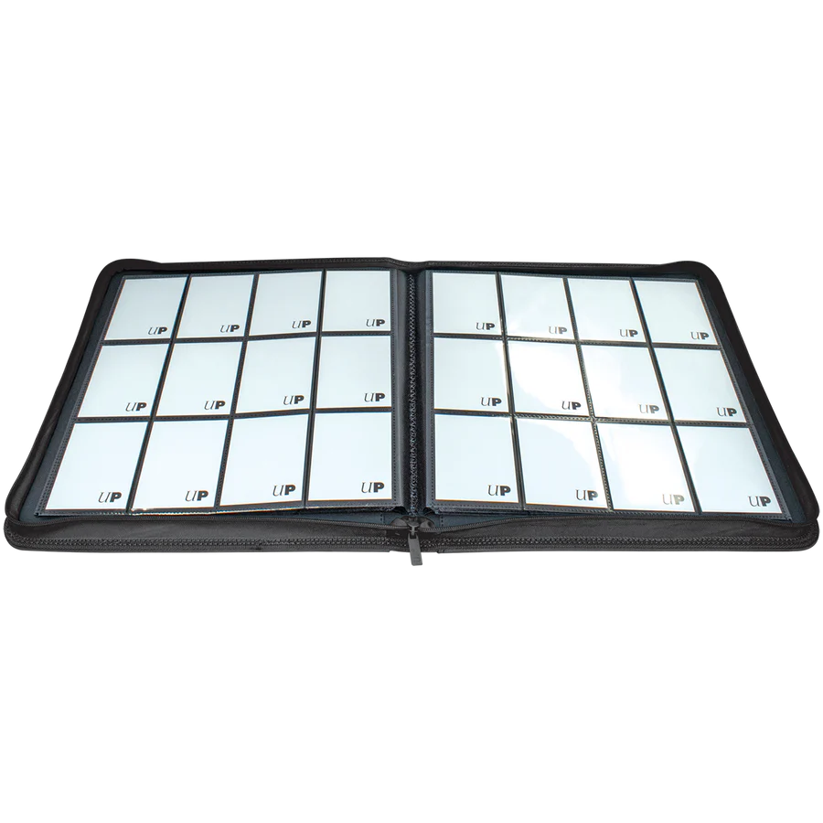 Ultra Pro - VIVID Black  12 Pocket zippered Pro-Binder - Holds 480 Cards