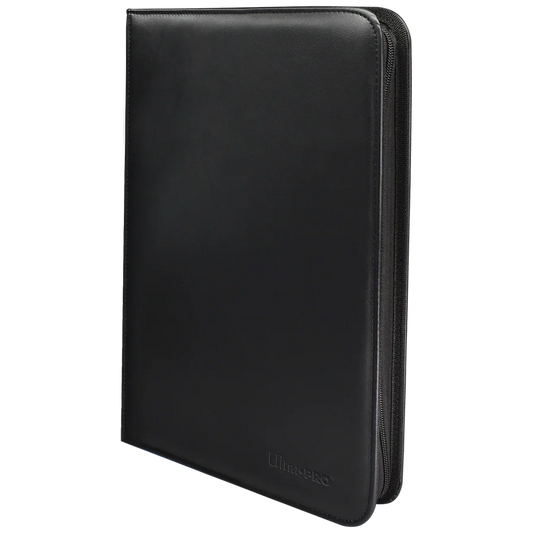 Ultra Pro - VIVID Black  9 Pocket zippered Pro-Binder - Holds 360 Cards
