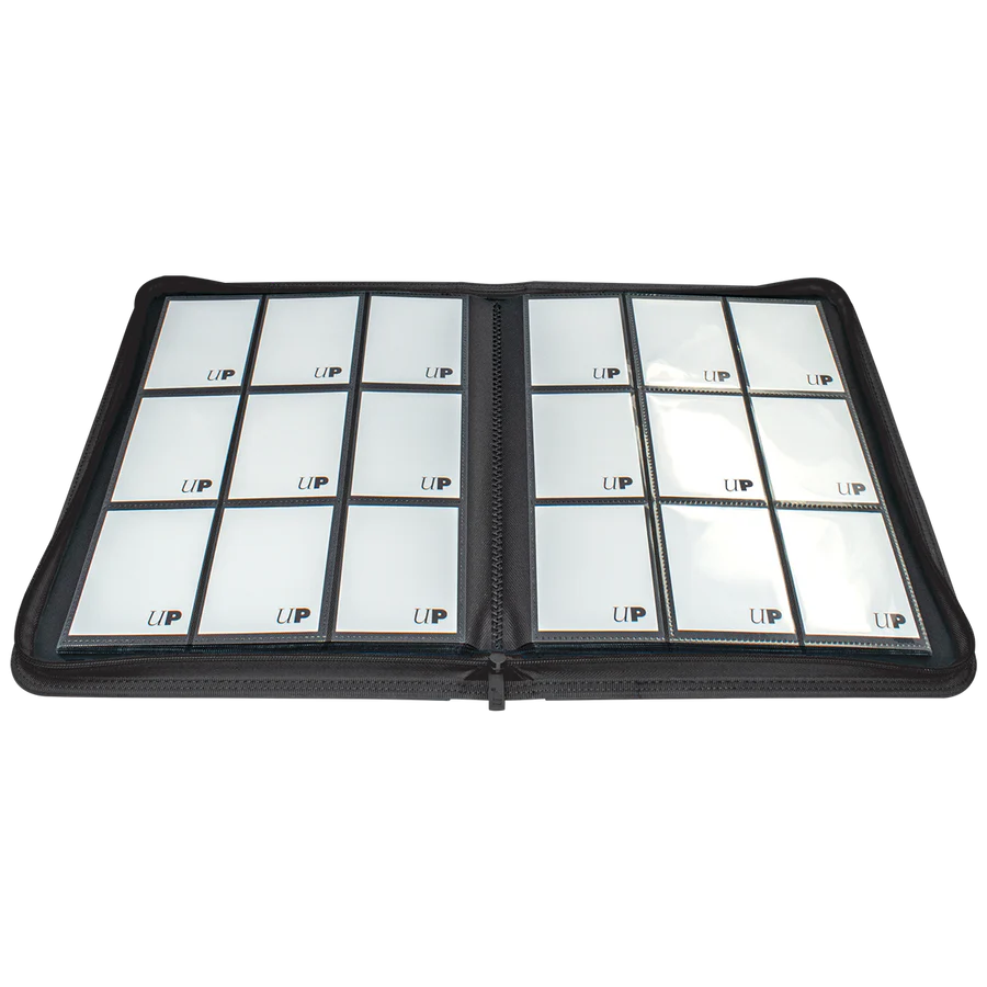 Ultra Pro - VIVID Black  9 Pocket zippered Pro-Binder - Holds 360 Cards