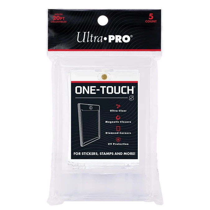 ONE-TOUCH® S Magnetic Holder (5ct) Holds stickers, photos and more sized 49mm x 65mm up to 20PT thickness
