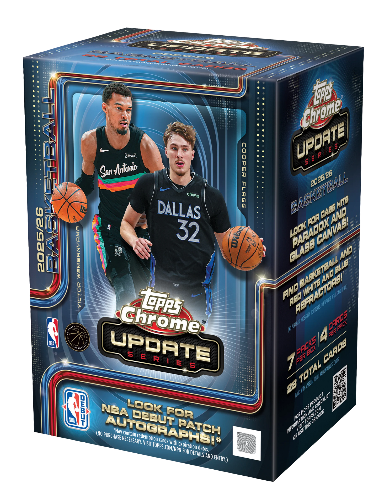 2025-26 NBA Topps Chrome Update Value Blaster Box