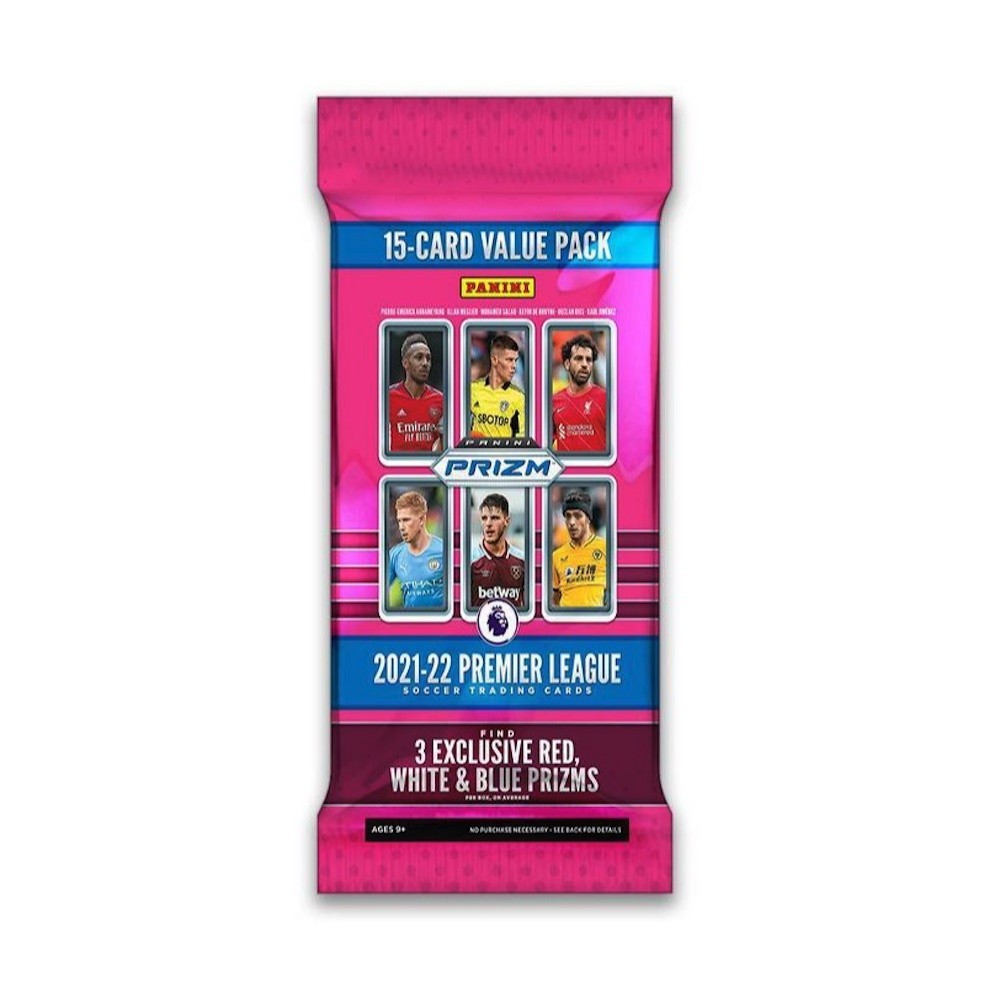 2021-22 Panini Prizm Soccer Premier League UEFA 15-Card Value Pack