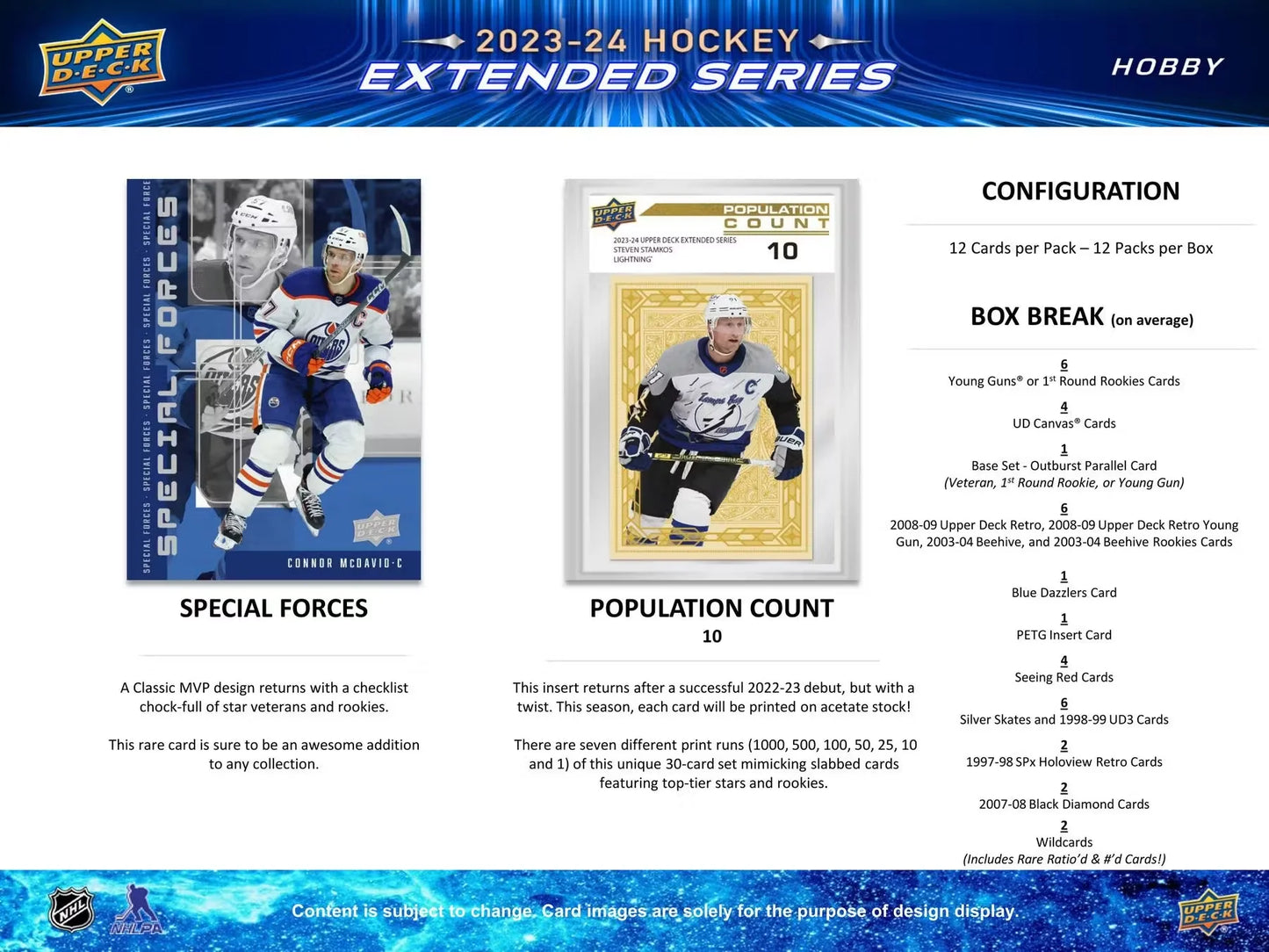2023-24 Upper Deck Series Extended Hockey Hobby Box
