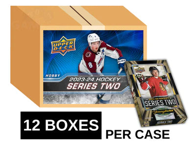 2023-24 Upper Deck Series 2 Hockey Hobby Box (12 Box Case)