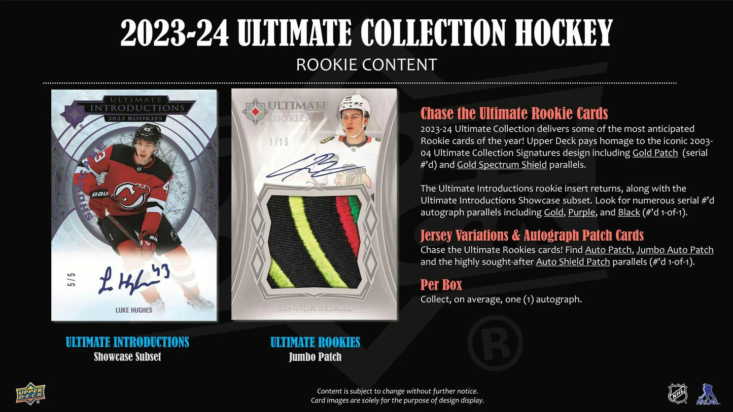 2023-24 Ultimate Collection Hockey Hobby Box