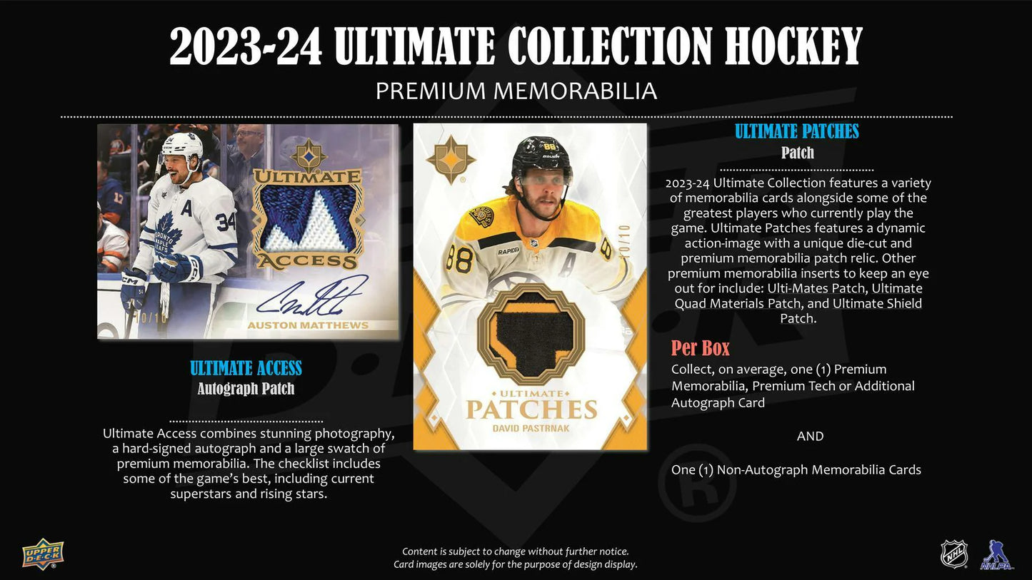 2023-24 Ultimate Collection Hockey Hobby Box